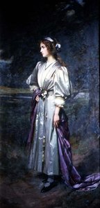画家の娘、メアリー・ログズデイルの肖像