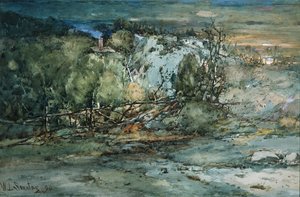 フロンティアキャビン、1894年 作： William Louis Sonntag