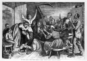 サニーサウス-リバイバルミーティング-「信仰を深める」探求者、パブ。 1873 作： William Ludlow Sheppard