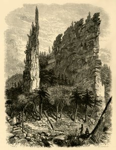 「カーズ ピナクルズ」、1872 年。 作： William Ludwell Sheppard