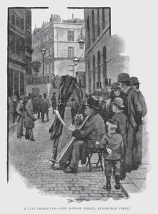 A City Character, New London Street, Fenchurch Street (litho) 作： William Luker