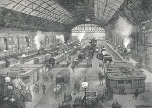 キャノンストリート駅-夜、1891年