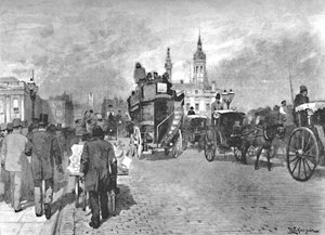ロンドン橋-1891 作： William Luker