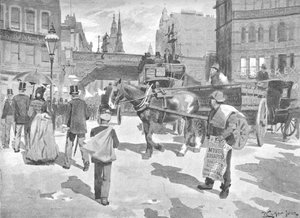 Ludgate Circus、1891 作： William Luker