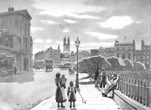 スミスフィールドアンドセントバーソロミューズ病院、1891年 作： William Luker