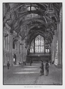 The Guildhall, Great Hall (litho) 作： William Luker