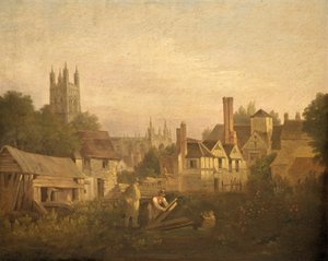 北西のグロスター、1820年頃 作： William Marlow