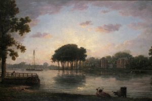 オーリンズハウス、トゥイッケナム、ミドルセックス、1800年頃 作： William Marlow
