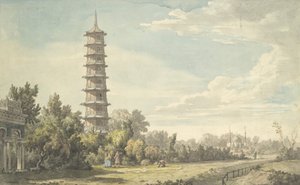 キューの荒野の眺め、1763年。 作： William Marlow