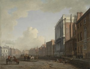 ホワイトホール、北東を見る、1775年頃（キャンバスに油彩） 作： William Marlow