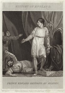 エドワード王子が暗殺者を破壊する 作： William Marshall Craig