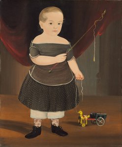 おもちゃの馬とワゴンを持つ少年 作： William Matthew Prior