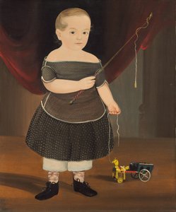 おもちゃの馬と馬車を持つ少年 1845年頃 作： William Matthew Prior
