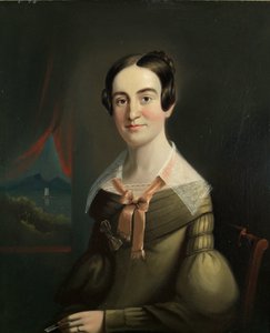 1839年、メイン州ポートランドのユーニス夫人ホール 作： William Matthew Prior