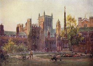 セントジョンズ大学のゲートウェイとタワー 作： William Matthison