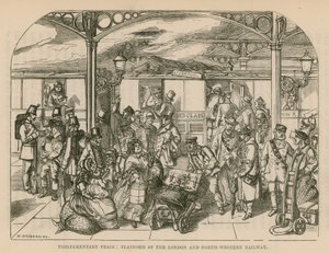国会議事堂：ロンドンとノースウェスタン鉄道のプラットフォーム、ロンドン 作： William McConnell