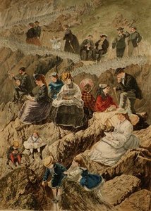 デボン州北部、イルフラクームの観光客 作： William McConnell