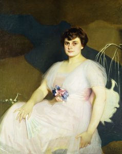 シャーロットパーカーミルンの肖像 作： William McGregor Paxton