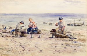 線を餌にする 作： William McTaggart