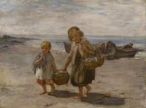 ボートからの魚 作： William McTaggart