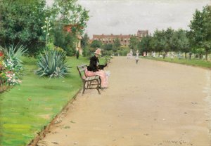 都市公園 作： William Merritt Chase