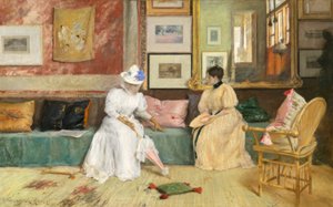 友好的な呼びかけ 作： William Merritt Chase