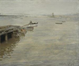 灰色の日 作： William Merritt Chase