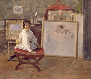 あなたは私に話しかけましたか？ 作： William Merritt Chase