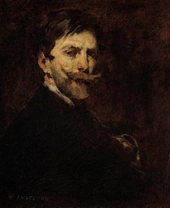 ドイツ語：自画像 作： ウィリアム・メリット・チェイス