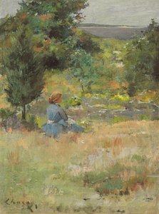 シネコックヒルズの少女、1897年頃 作： William Merritt Chase