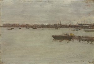 グレイ・デイ・オン・ザ・ベイ 作： William Merritt Chase