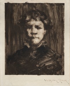 少年の頭 作： William Merritt Chase