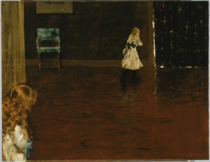 かくれんぼ 作： William Merritt Chase