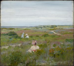 風景：ロングアイランド、シネコック 作： William Merritt Chase