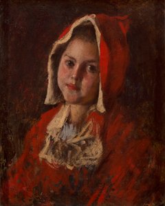 赤ずきん（キャンバスに油彩） 作： William Merritt Chase