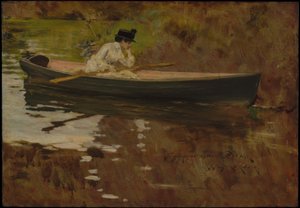 Mrs.Chase im Prospect Park 作： William Merritt Chase