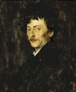 パブロ・デ・サラサーテ：ヴァイオリニストの肖像、1875年頃 作： William Merritt Chase