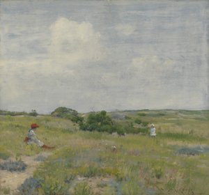 シネコックヒルズ、1895年頃 作： William Merritt Chase