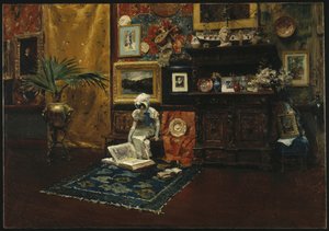 スタジオ・インテリア」1882年頃（油彩・キャンバス
