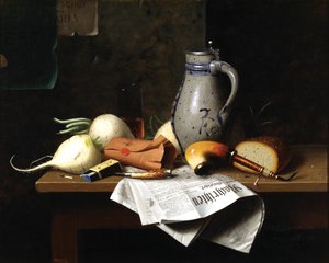 ミュンヘンスティルライフ 作： William Michael Harnett