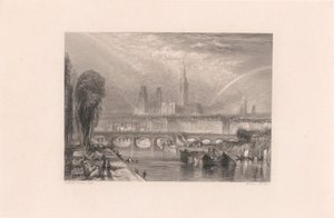 川を見下ろすルーアン 作： William Miller