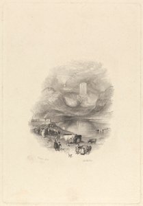 Sandy Knowe、または Smailholm Tower 作： William Miller
