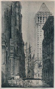 ウォールストリート、ニューヨーク、c1913 作： William Monk