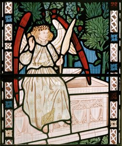 エンジェル、1862年（ステンドグラス） 作： William Morris