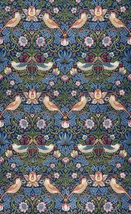 いちご泥棒。装飾的な生地。 1883 作： William Morris