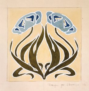 ミンストレル・タイル」のデザイン 19世紀後半 作： William Morris