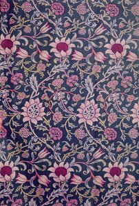 &39;Evenlode&39;生地、ハマースミステラス、1883年 作： William Morris