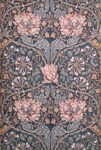 「スイカズラ」、1876年（プリントコットン） 作： William Morris