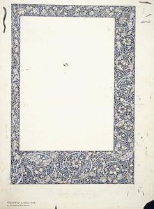 全ページの境界線の元の図面 作： William Morris