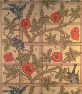 Trellis」の壁紙デザイン 作： William Morris